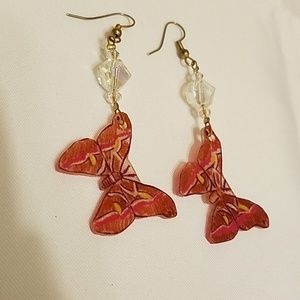 Moth earrings